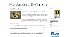Desktop Screenshot of myanxietydefinition.com